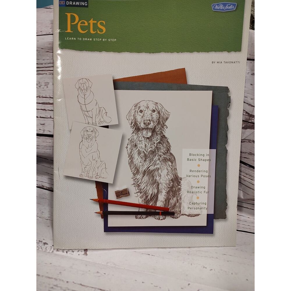 Drawing Pets Learn to Draw Step by Step by Tavonatti, Mia How To Book